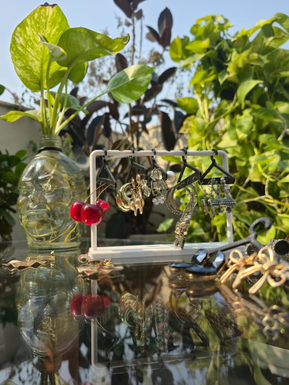 Earring Display Stand with 8 Mini Hangers